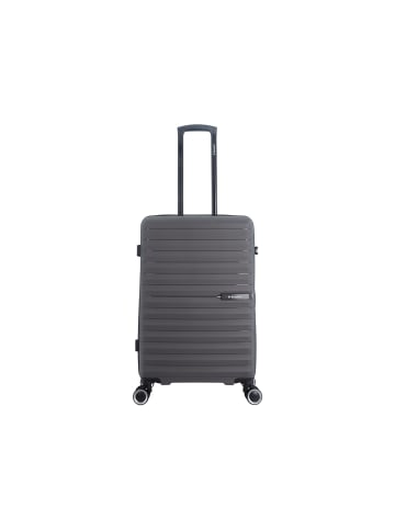 Saxoline Fiesta Trolley TSA Zahlenschloss Spinner 65 cm in grey