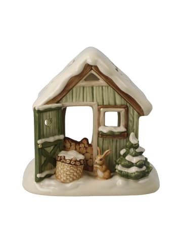 Goebel Figur " Verschneite Gartenhütte " in Bunt