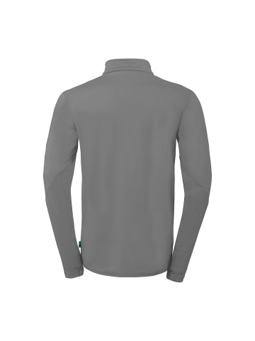 uhlsport 1/4 ZIP TOP Equipe 29 in steingrau/weiß/schwarz