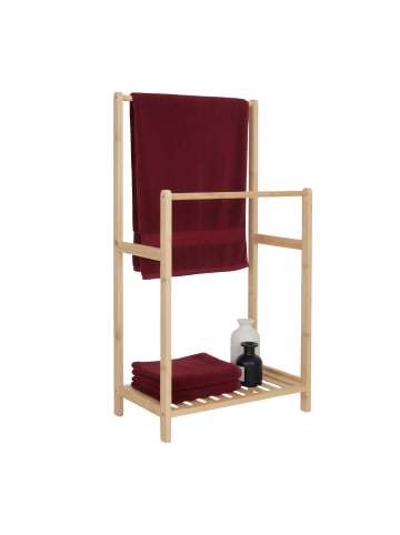 relaxdays Handtuchständer in Natur - (B)42 x (H)77,5 x (T)24 cm