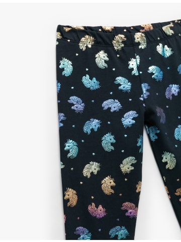 KOTON LEGGINGS in Marineblau Gemustert