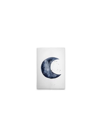 A.S. Création Leinwandbild Canvas Blue Crescent  Weiss