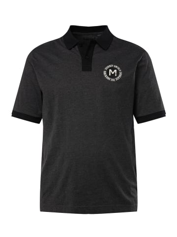 Men Plus Poloshirt in anthrazit melange