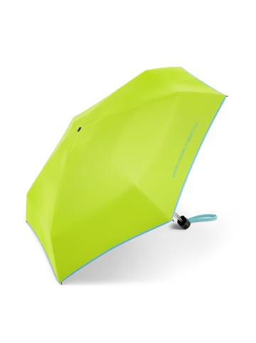 happy rain Benetton Ultra Mini Flat Manuell Taschenschirm in love bird