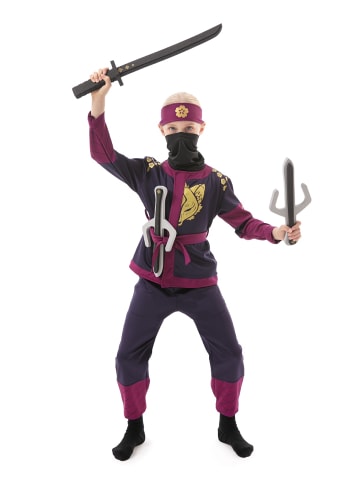 Corimori Ninja Kostüm für Kinder mit Schwert in Lila