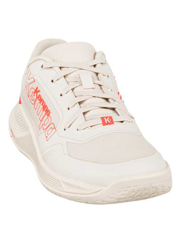 Kempa Hallen-Sport-Schuhe Kourtfly Three W in beige/fluo rot