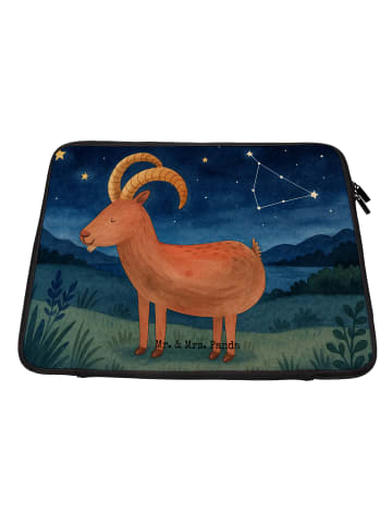 Mr. & Mrs. Panda Laptop Tasche Sternzeichen Steinbock Design ohn... in Weiß