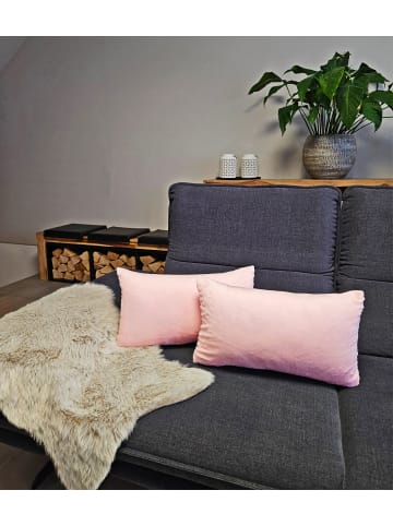 JACK 2er Set Teddy Flausch Kissen 40x40cm in Rosa