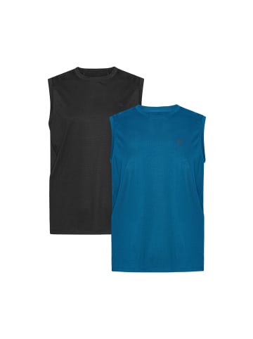 DANISH ENDURANCE Ärmelloses Shirt Sustain Sports Tank in black/bright blue