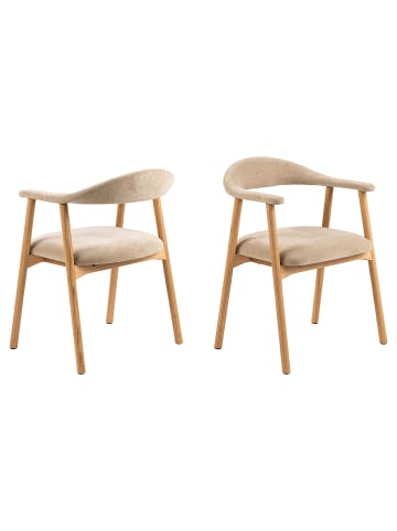 ebuy24 Esszimmerstuhl Addi Beige 2er Set