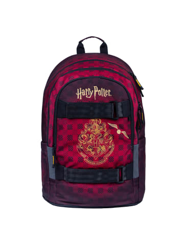 BAAGL Schulrucksack Skate in Rot Harry Potter Hogwarts Weinrot - 29x43x20cm