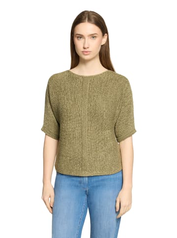 Betty Barclay Strickpullover kurzarm in Soft Olive