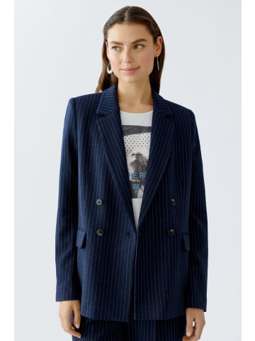 Oui Blazer in dk blue camel