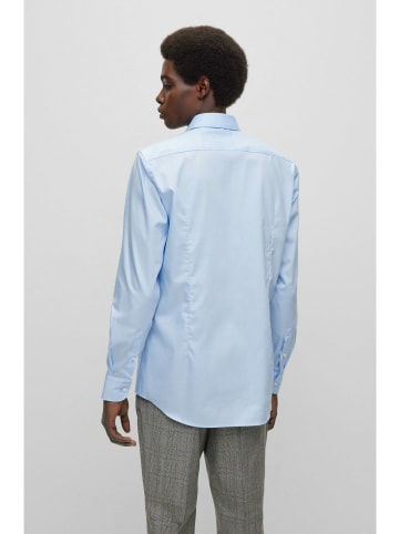 Hugo Boss Langarm FreizeitHemd für Herren in blau