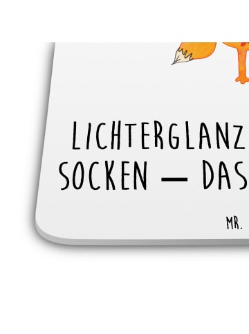 Mr. & Mrs. Panda Untersetzer Fuchs Weihnachten mit Spruch in Weiß