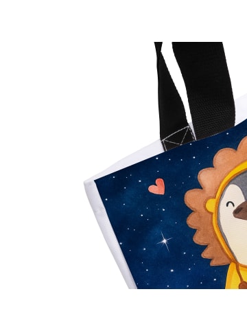 Mr. & Mrs. Panda Shopper Löwe Astrologie Design ohne Spruch in Weiß