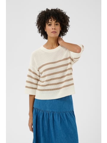 PART TWO Strickpullover AlizaPW Gerade Passform in Whisper White/Silver Mink