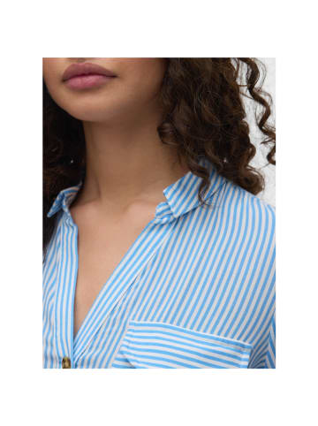 Vero Moda Langarmbluse in Azure Blue