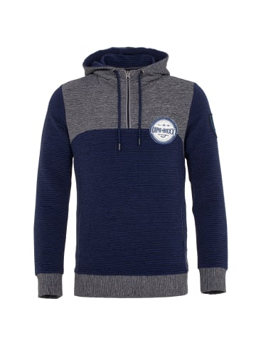 Cipo & Baxx Kapuzensweater in Darkblue-Grey