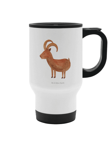 Mr. & Mrs. Panda Kaffeebecher Sternzeichen Steinbock ohne Spruch in Weiß