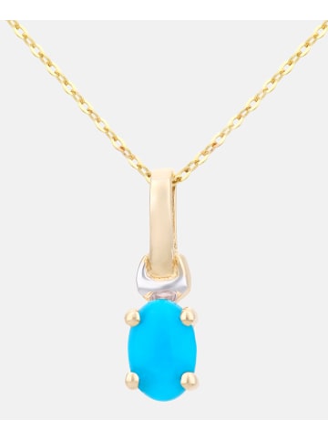 Diamant L'éternel Halskette mit Anhänger aus 375 Gelbgold