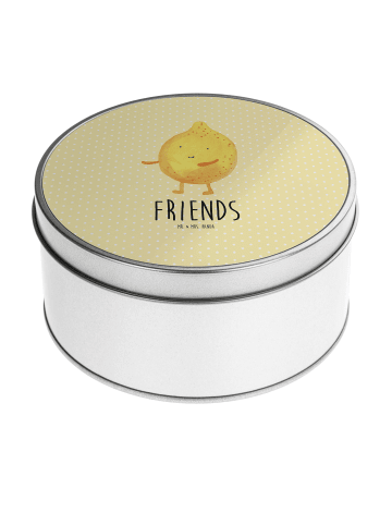 Mr. & Mrs. Panda Dose Beste Freunde Zitrone mit Spruch in Gelb Pastell