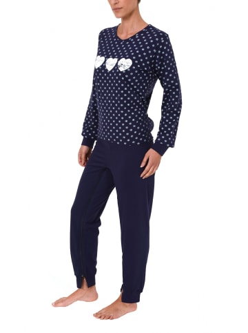 NORMANN Pflegeoverall langarm Reissverschluss - 15989 in navy