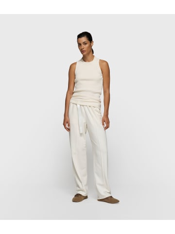 10Days A-Symmetrisches Rib Top in Ecru