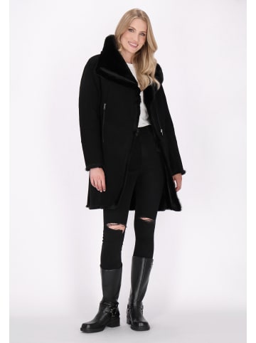 DreiMaster Damen Mantel in Schwarz