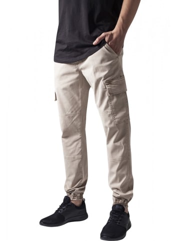 Urban Classics Jogginghose Washed Cargo Twill comfort/relaxed in Beige