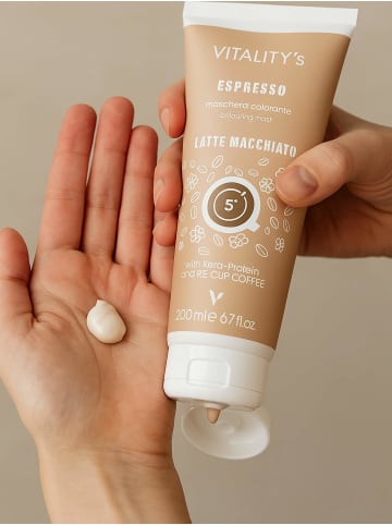 Vitality´s Essential Espresso Latte Macchiato Haartönung als Farbauffrischung helles Haar 200 ml