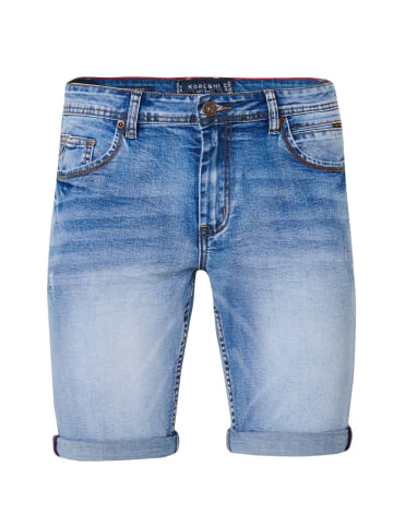 KOROSHI RegulÃ¤re jeans-bermuda-shorts mit fÃ¼nf taschen in blau