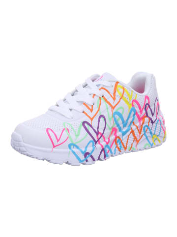 Skechers Sneaker UNO LITE - SPREAD THE LOVE in Weiß/pink