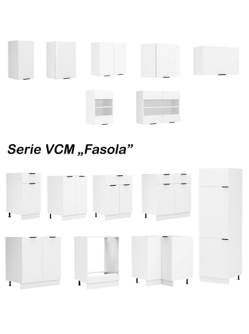 VCM  Ofenschrank Breite 60 cm Küche Fasola in Weiß