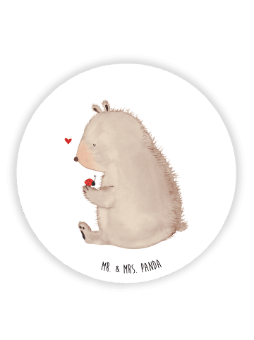 Mr. & Mrs. Panda magnet Bär Marienkäfer ohne Spruch in Weiß