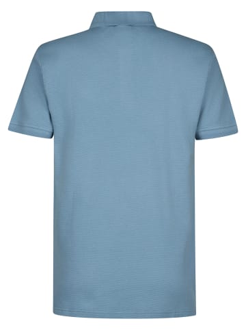 Petrol Industries Kurzarm-Poloshirt Aceite in Blau