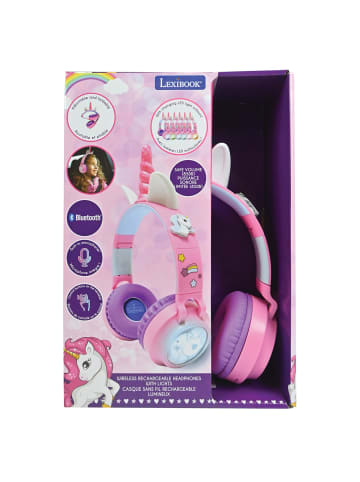 Lexibook Einhorn 3D Bluetooth® Kopfhörer beleuchtet faltbar