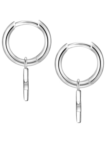 Glanzstücke München Creolen Stern Sterling Silber in silber