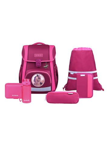 McNeill Bravo Schulranzen-Set 8-teilig in Berry