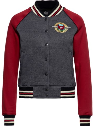 Queen Kerosin Trainingsjacke in Grau