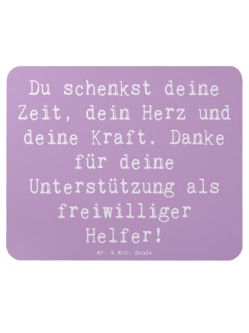 Mr. & Mrs. Panda Mauspad Spruch Freiwilliger Dank mit Spruch in Lavendeltraum