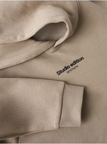 name it Hoodie NKMBRODY LS NREG SWEAT WH BRU in pure cashmere