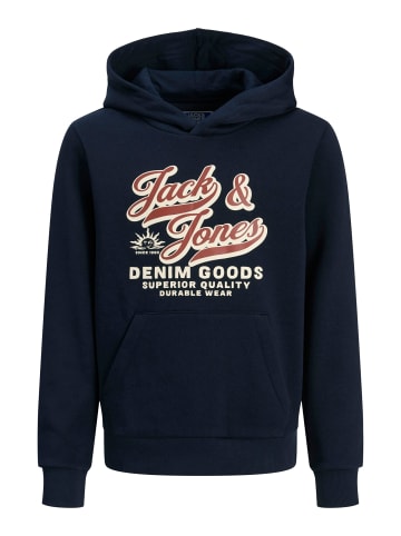 JACK & JONES Junior Hoodie JJELOGO SWEAT HOOD 2 COL MNI in sky captain