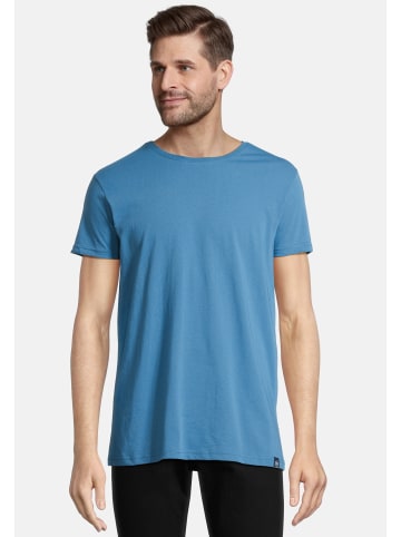 Salzhaut Rundhals T-Shirt für Herren in blau
