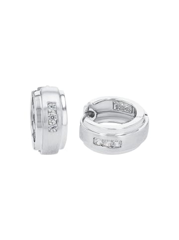 Amor Creolen Silber 925, rhodiniert in Silber