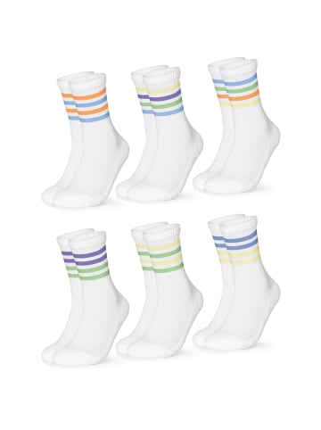 Occulto 6er Pack Retro Tennissocken Roger in 80s