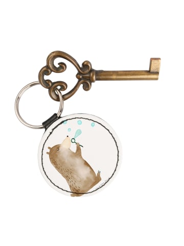 Mr. & Mrs. Panda Anhänger Bär Seifenblasen ohne Spruch in Weiß