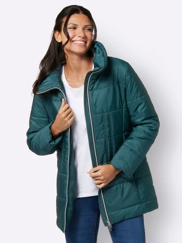 Sieh an! Steppjacke in petrol