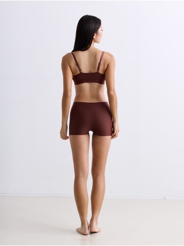 Erlich Textil  SEAMLESS Bustier mit Pads CASUAL COTTON BRALETTE in umbra