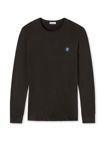 Schiesser Revival Sweatshirt in Dunkelbraun